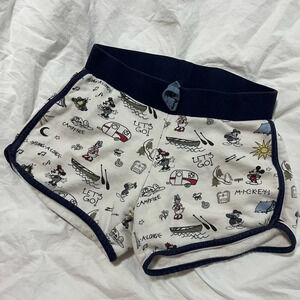 Hanna Andersson x Disney Mickey camping pajama shorts. Hanna size 140 US 10
